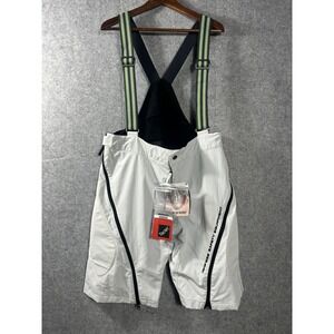 Dainese Ski Short 02 Bib Ski Snowboard Pants Grey XXL Tactel Padded NWT White